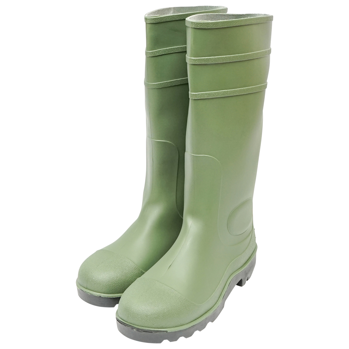 Cizme de protectie din PVC verde cu bombeu otel marimea 46 005GB