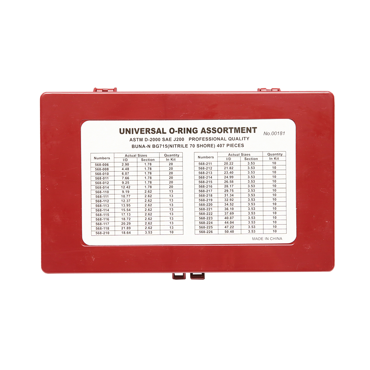 Trusa O-ring metric 407 piese