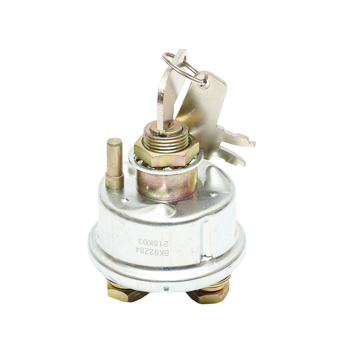 Contact pornire cu cheie 24V, fi 67mm, conector din cupru M10, filet prindere fi 18mm pentru Caterpillar OEM 7N0718