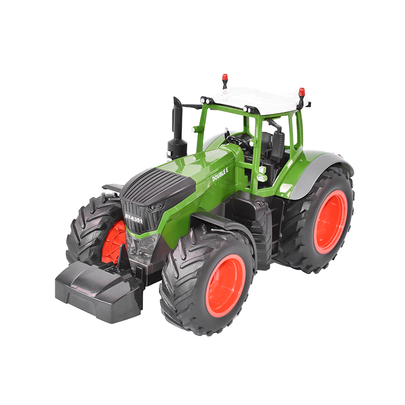 Jucarie tractor cu telecomanda doubleE RC 1:16 2.4 Ghz, lumini, sunete 25m raza de actiune 2.16 km/h viteza