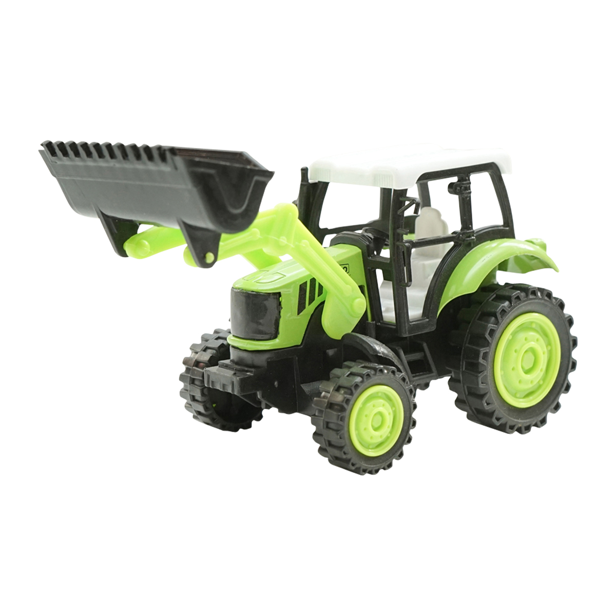 Jucarie tractor verde cu incarcator frontal Modern City