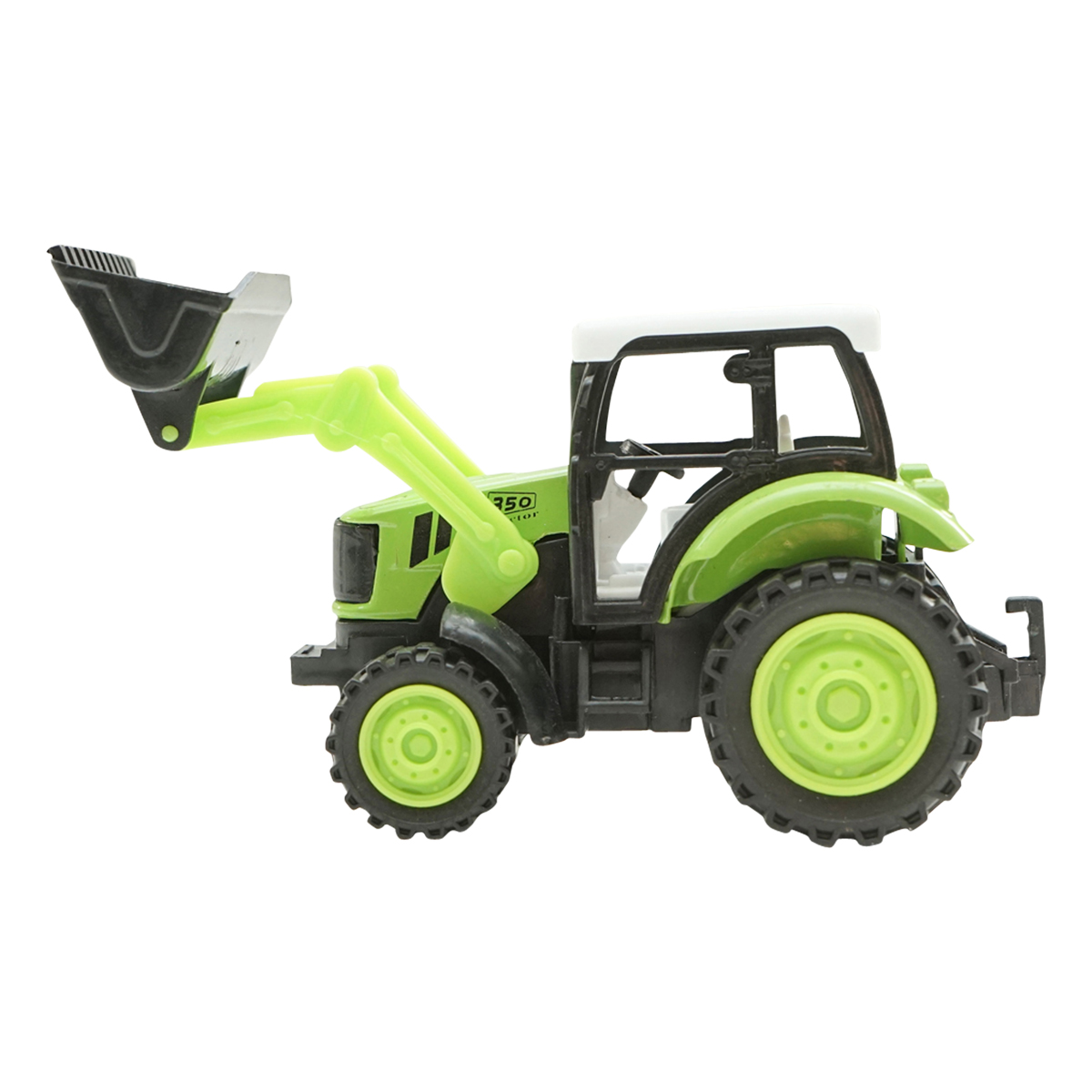 Jucarie tractor verde cu incarcator frontal Modern City