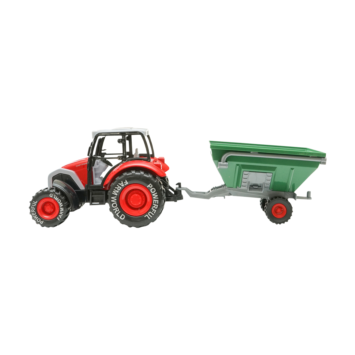 Jucarie tractor rosu pentru ferma cu distribuitor de ingrasaminte Farm Truck
