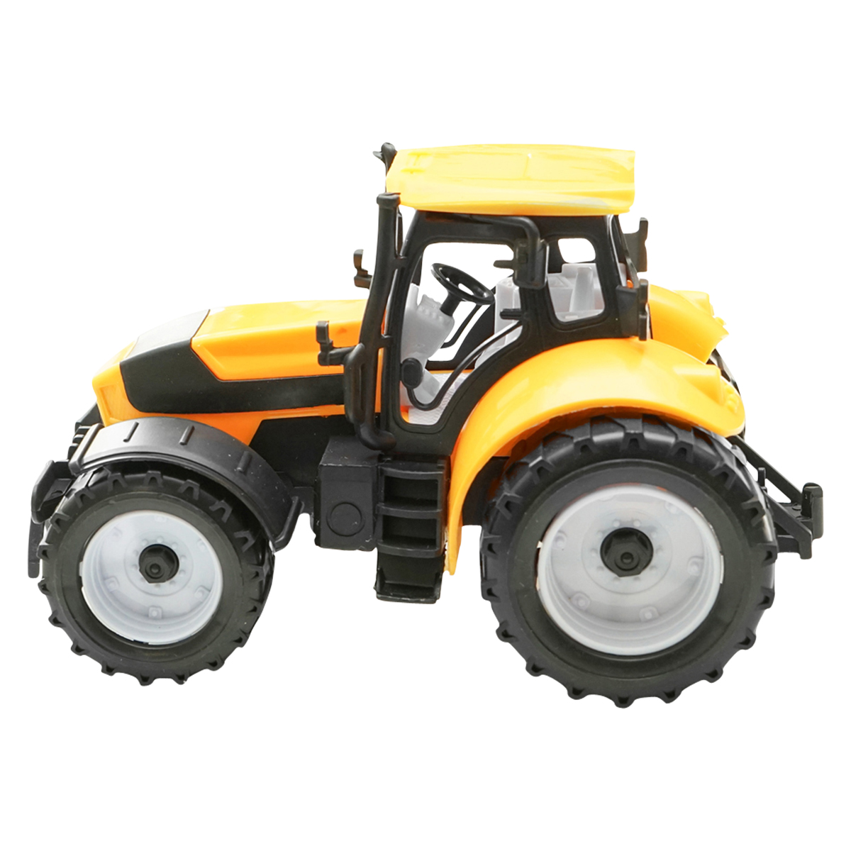 Jucarie tractor galben pentru ferma Super Farm