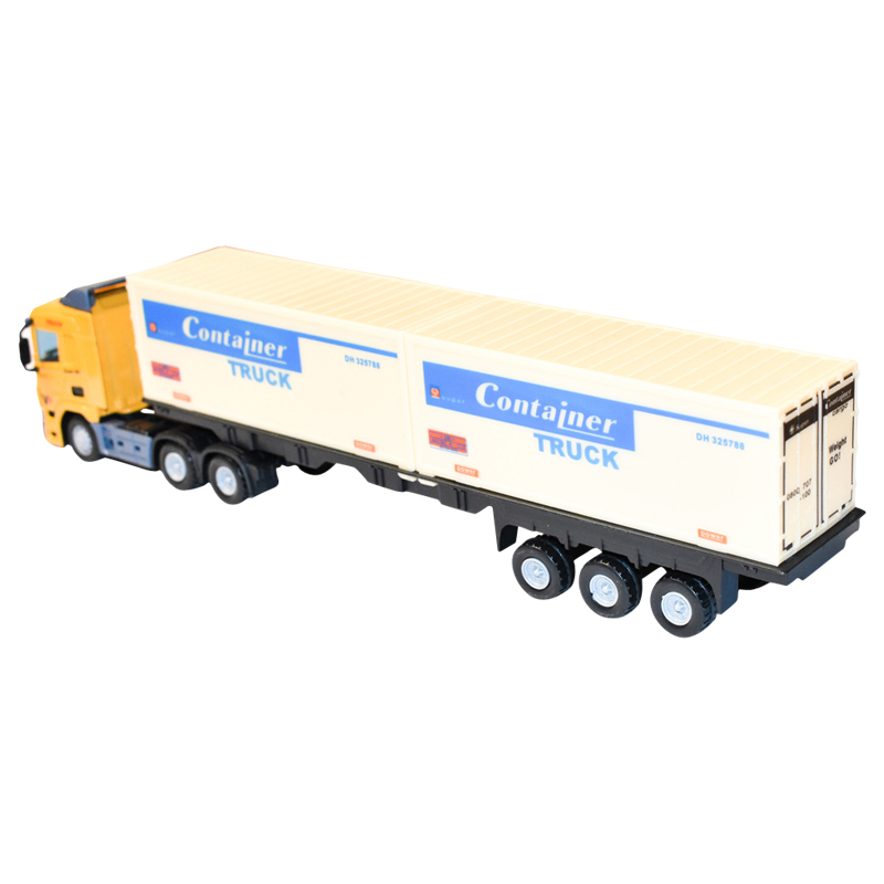 Camion (cap tractor cu remorca) Galben jucarie