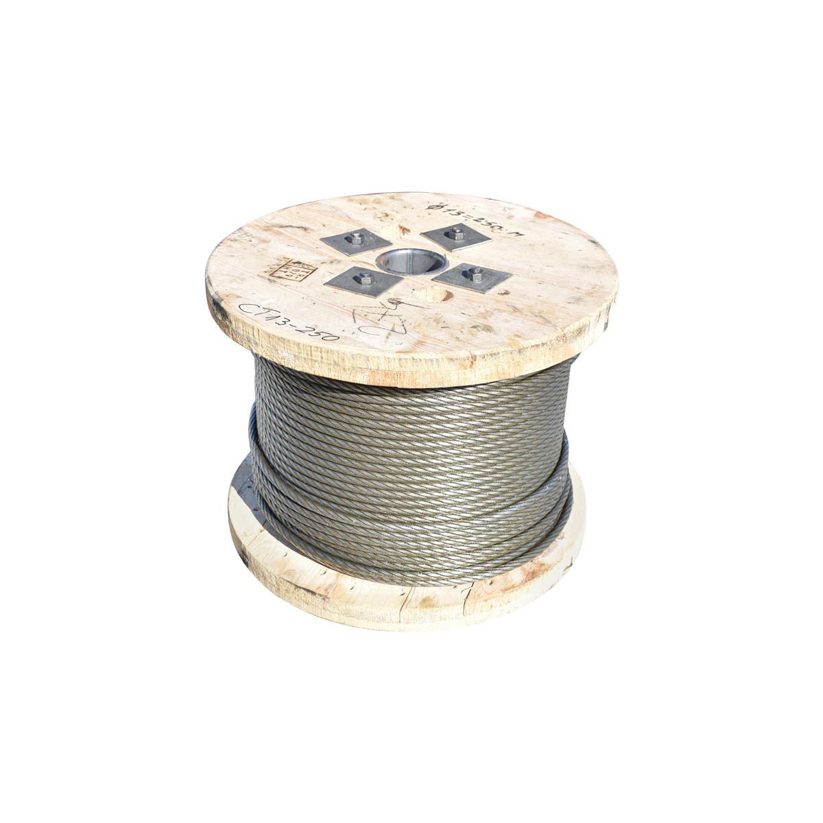 Cablu troliu otel 6x25 fi 11mm inima metalica batut 0,7Kg/1m, 1880m/rola