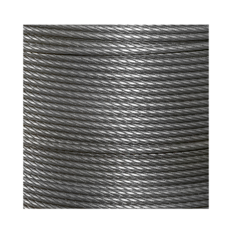 Cablu troliu otel 6x19 fi 13mm cu inima metalica 250m/rola batut 0,95kg/1m