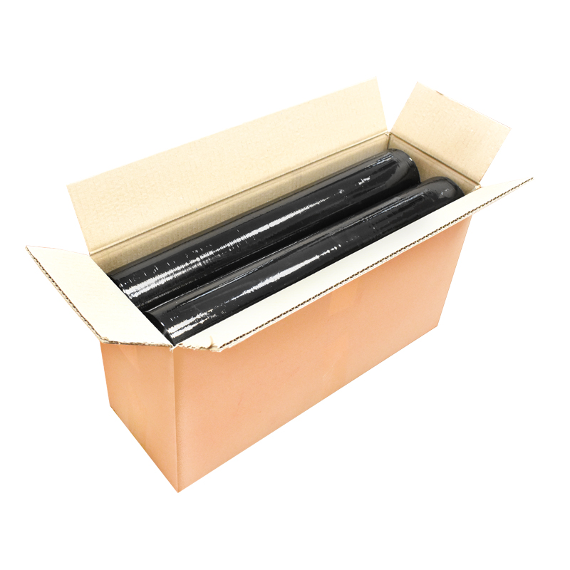Folie stretch manuala neagra 1,65 kg 500x0,023 mm