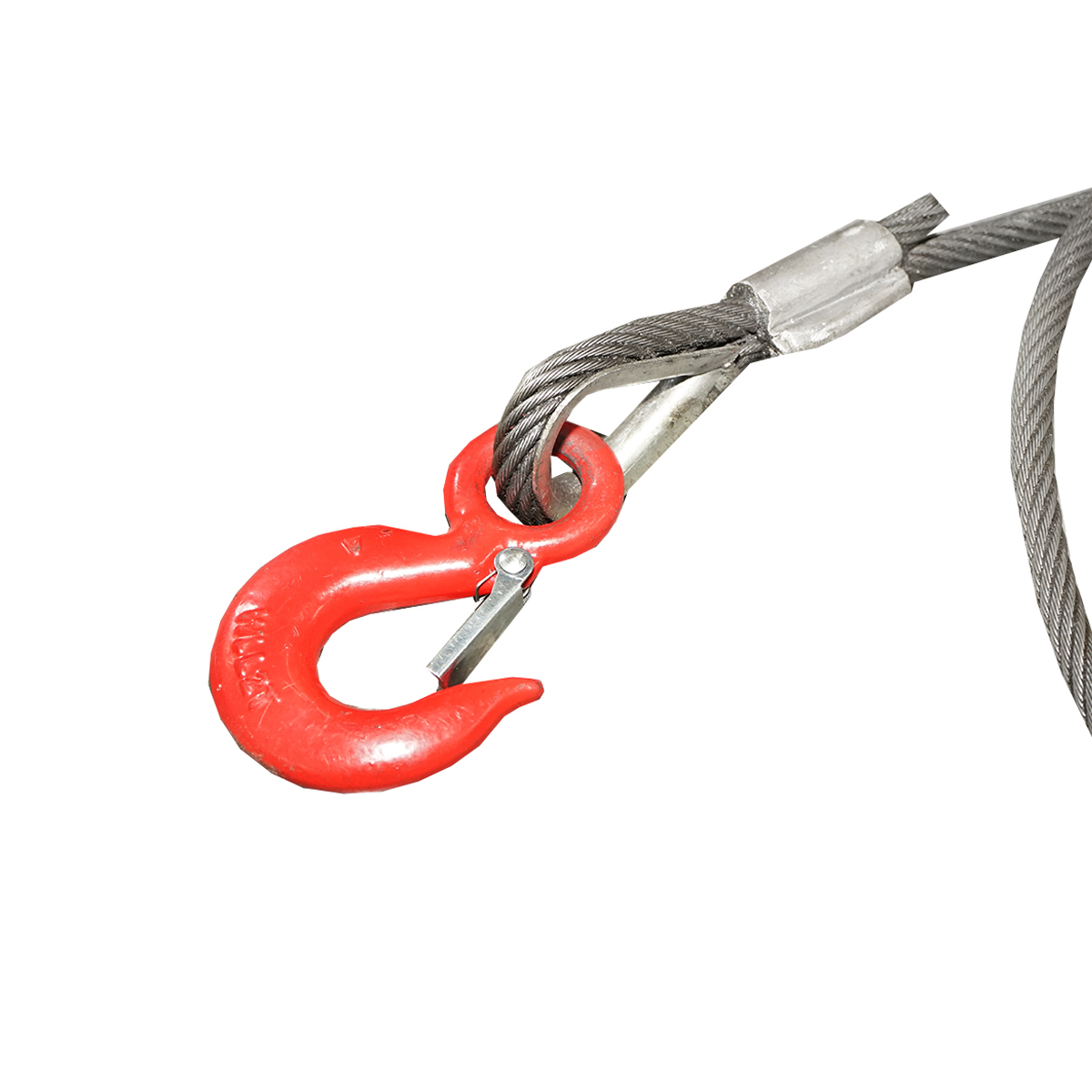 Cablu/sufa troliu din otel cu grosime de 12mm si lungime de 3m, carlig si inel pentru tractat sau ridicat