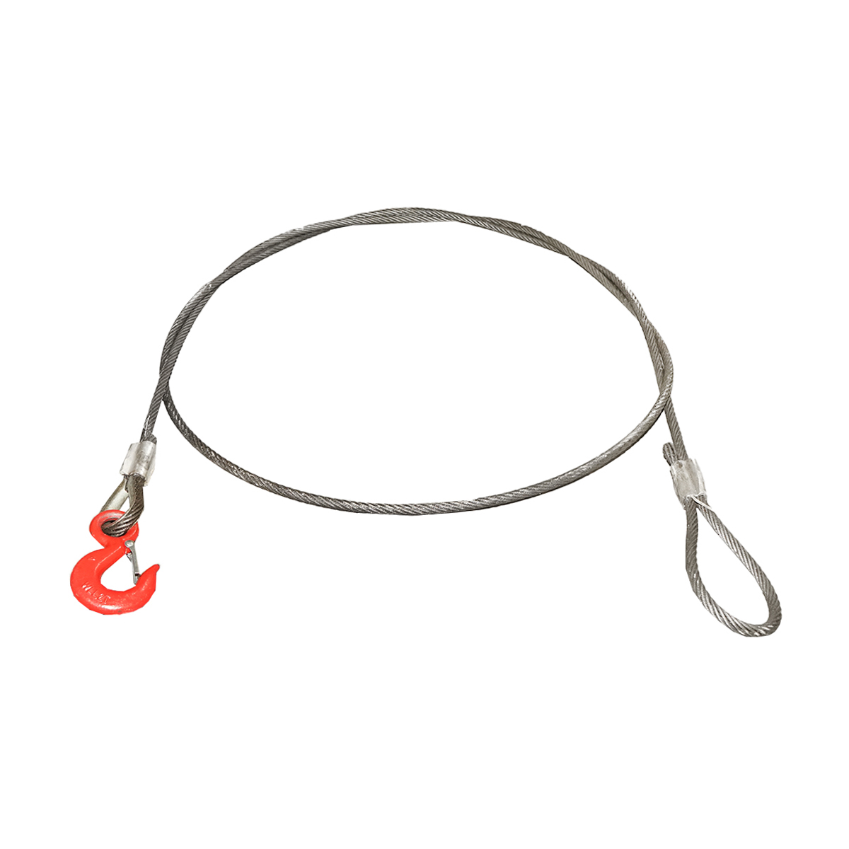 Cablu/sufa troliu din otel cu grosime 12mm si lungime 4m, carlig si inel pentru tractat sau ridicat