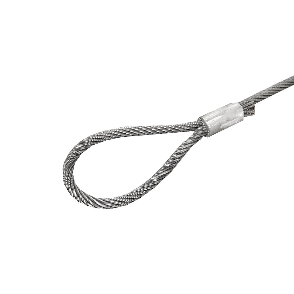 Cablu/sufa troliu din otel cu grosime de 16mm si lungime de 1m cu inele pentru tractat sau ridicat