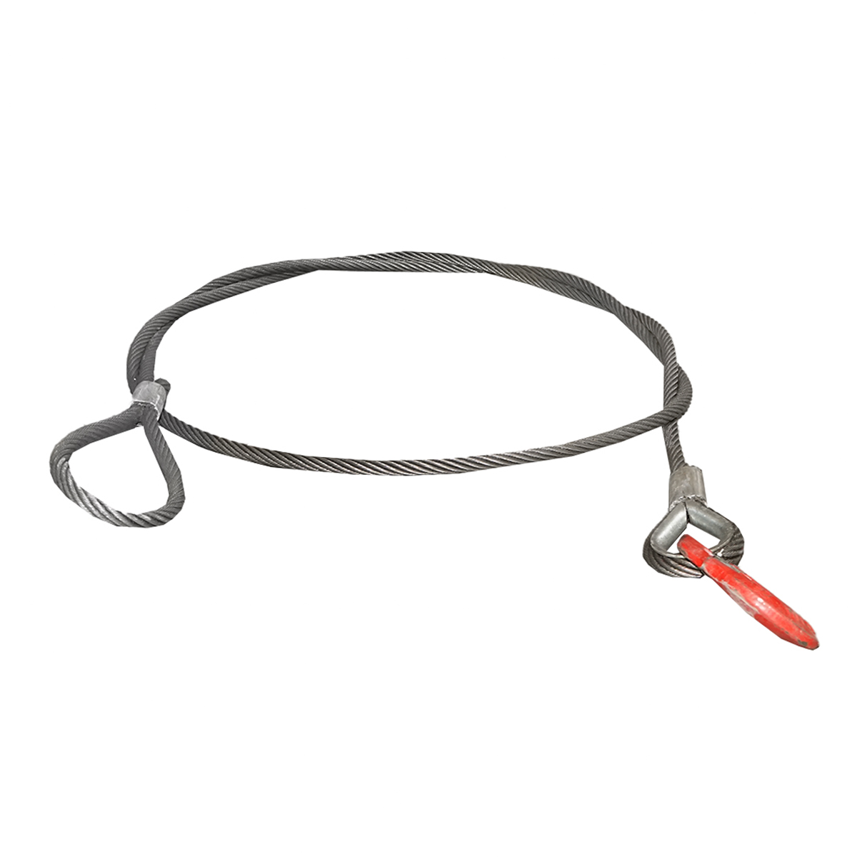 Cablu/sufa troliu din otel cu grosime de 16mm si grosime de 4m, carlig si inel pentru tractat sau ridicat