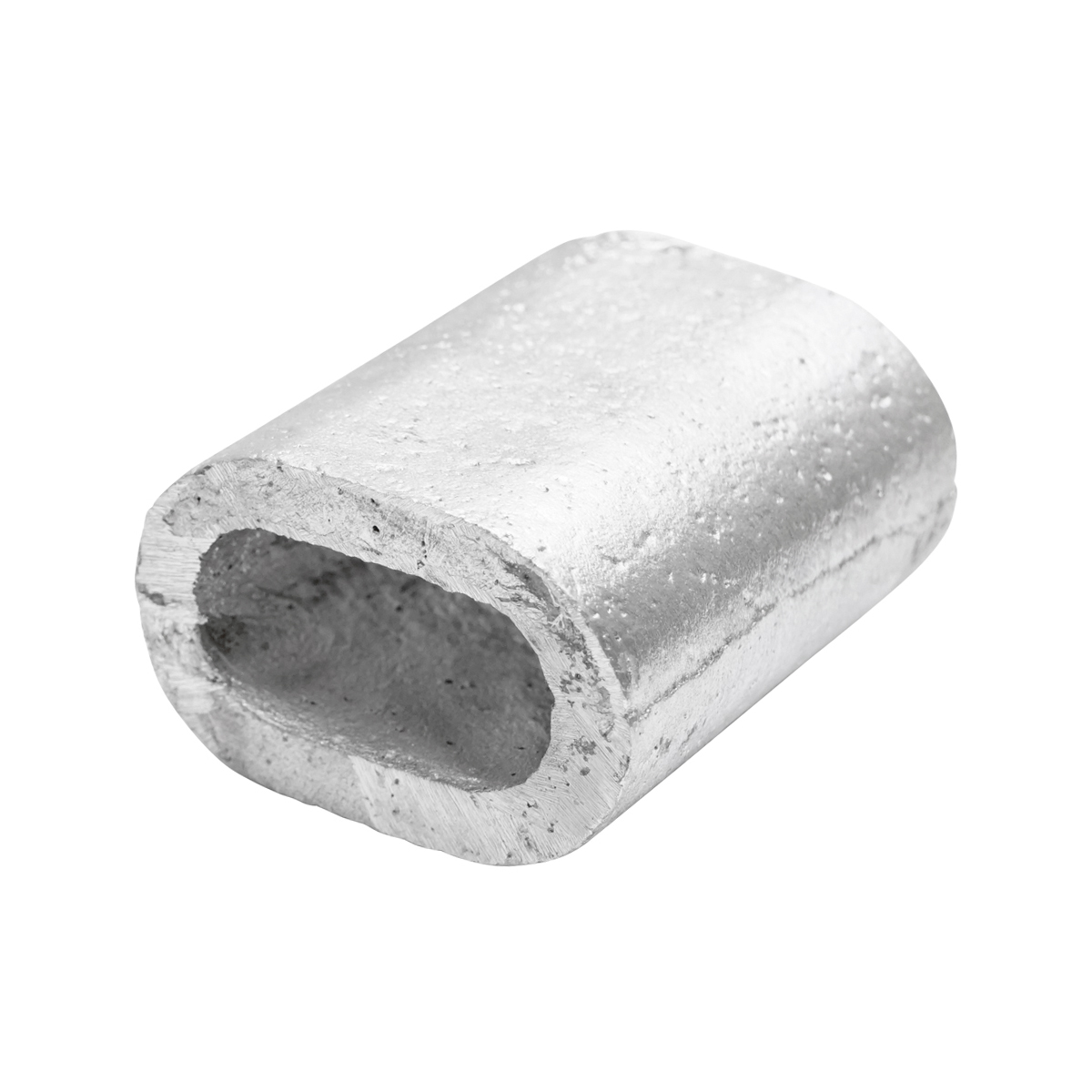 Clema / bucsa de presare din aluminiu pentru cablu troliu 16 mm
