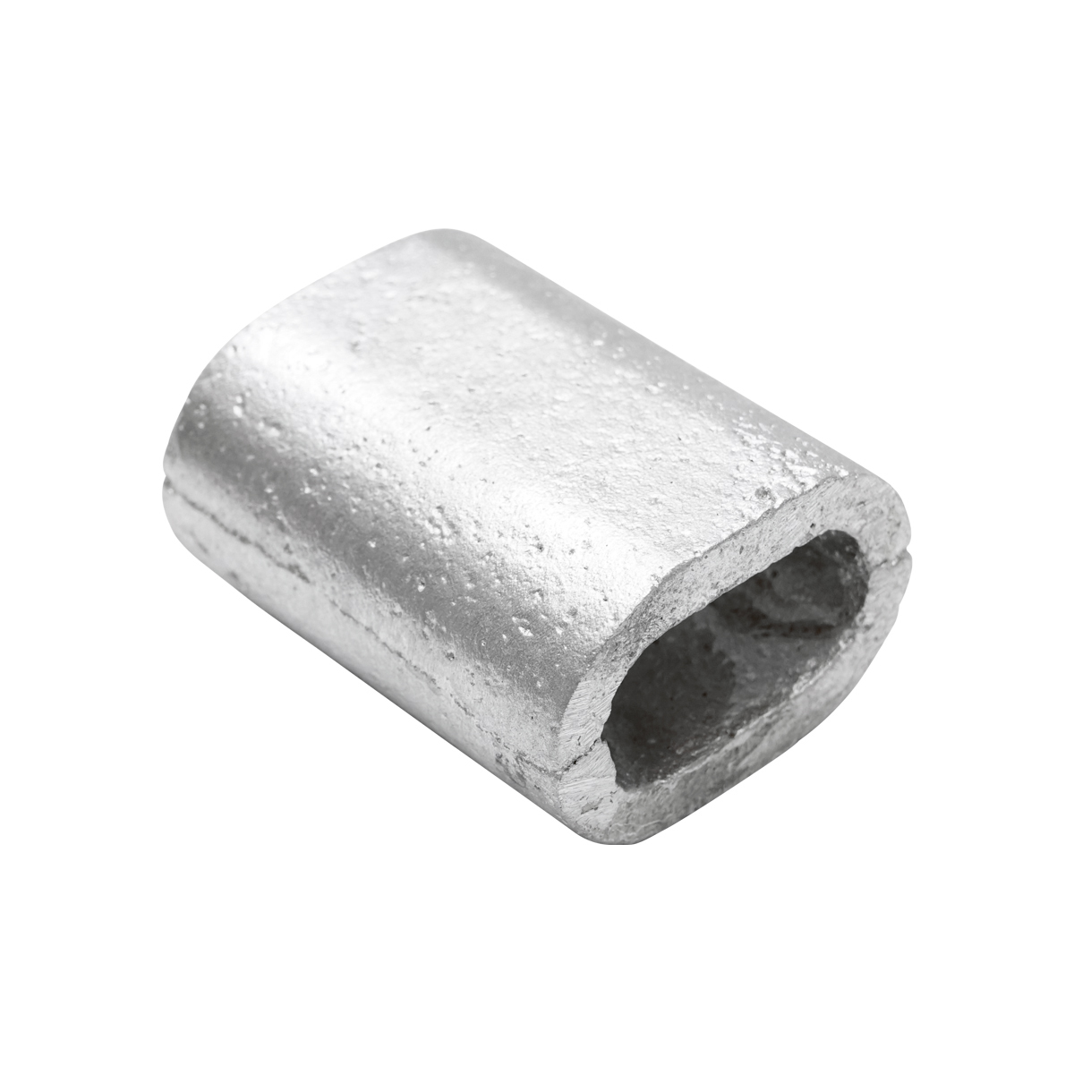 Clema / bucsa de presare din aluminiu pentru cablu troliu 16 mm