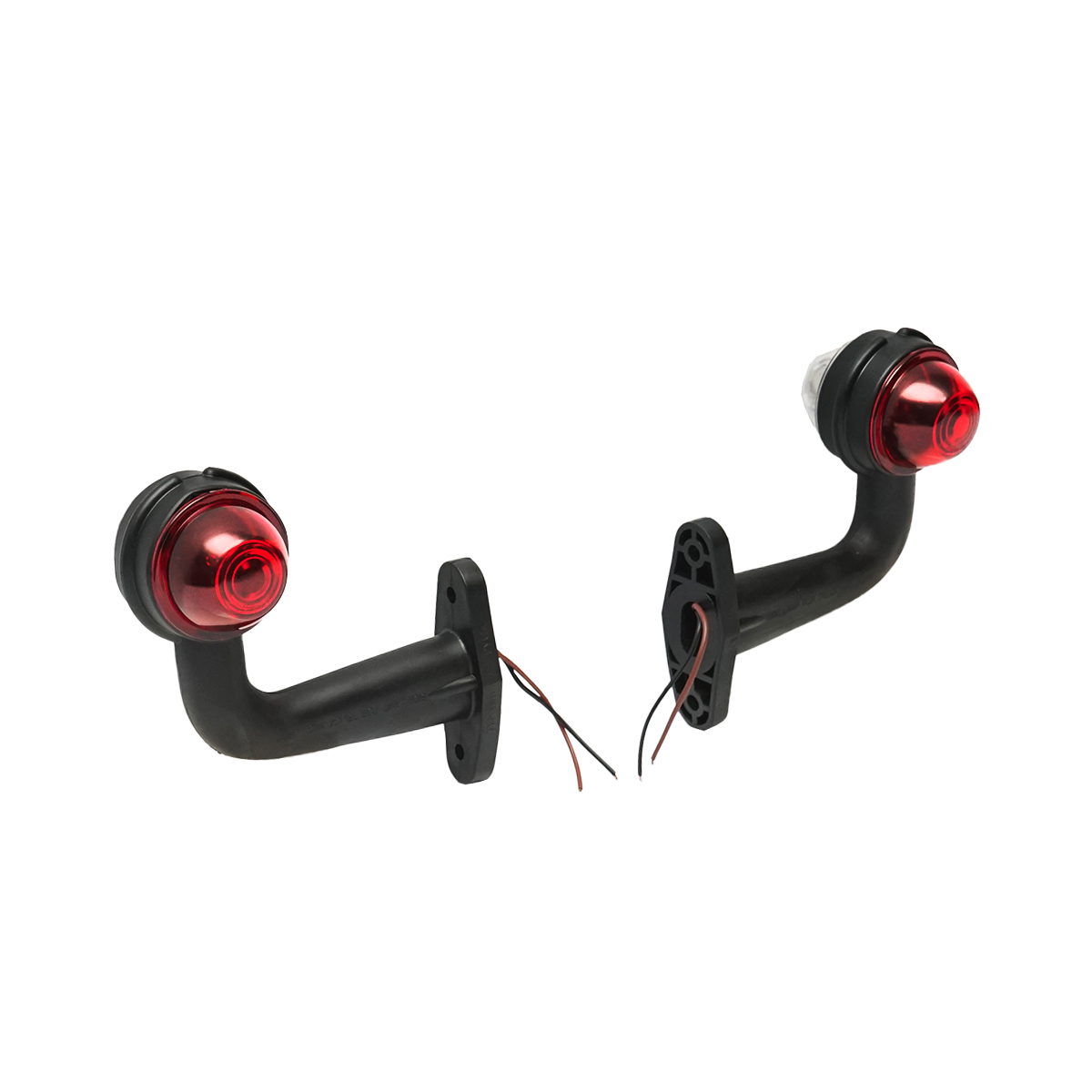Set lampi laterale de gabarit cu LED 24V rosu-alb PVC dur