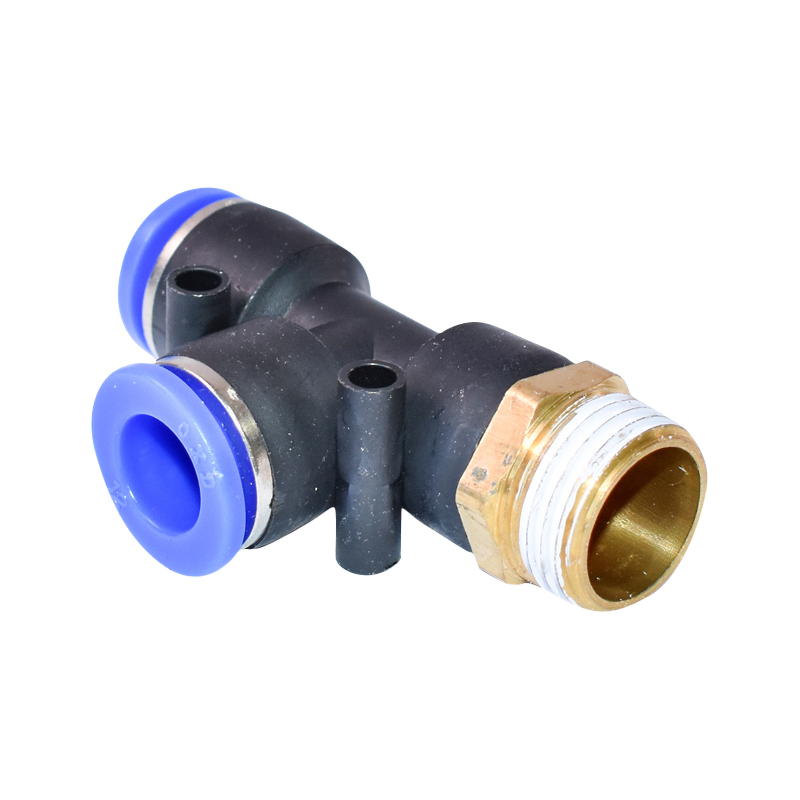 Mufa rapida T plastic si surub metalic fi 12x12 cu 1/2