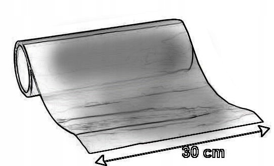 Folie pentru stop, 0.3x0.5m, negru mat, Agmi