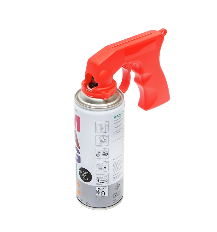 Maner rosu pistol pulverizare pentru tub spary vopsea