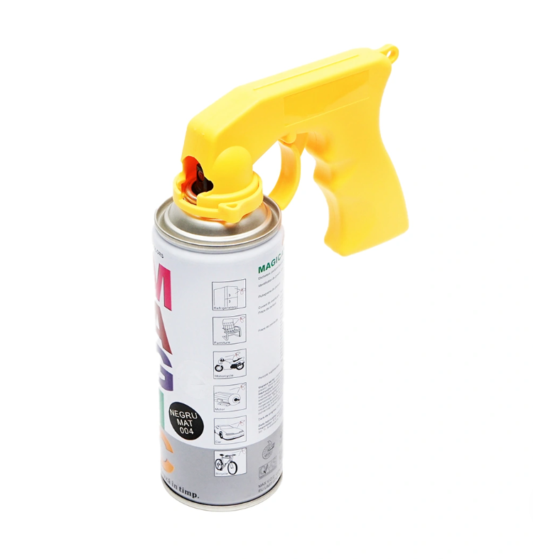 Maner galben pistol pulverizare pentru tub spray vopsea, Breckner Germany