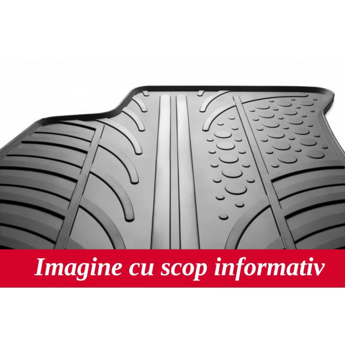 Set covorase auto din cauciuc Porsche Macan SUV 10.2014- (Automat), Negru, Gledring, 4 buc.