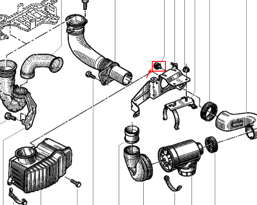Tampon, furtun de alimentare cu combustibil, Renault Laguna, Original 7700797912