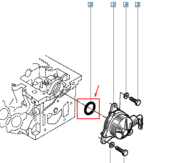Garnitura pompa de vid pentru Renault Master 1998, 2.2/2.5 Dci, Original 7701042173