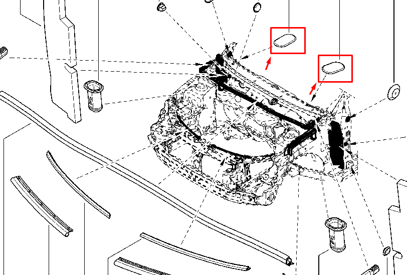 Dop tapiterie, Renault Megane III, EZ0U, Original 7703074429