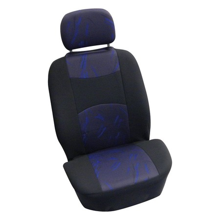 Set huse scaune auto, model Classic, partea fata, negru/albastru, 4 buc, Carpoint