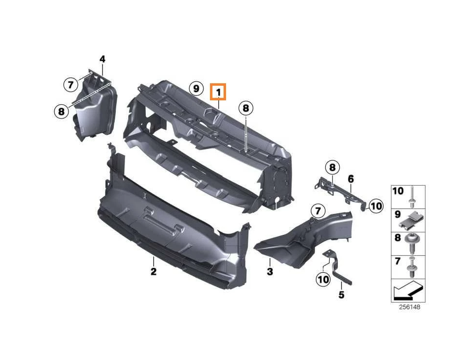 Deflector aer, BMW Seria 3 (F31) 2012-2019, Original, 51747255413