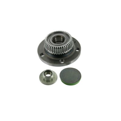 Rulment roata spate, Audi A8 (8L), TT (8N), Seat Leon (1M), Toledo 2 (1M), Skoda Octavia 1 (1U), Rapid (NH3), stanga/ dreapta, cu capac si piulita, cu senzor ABS, Aftermarket, 1J0501477A