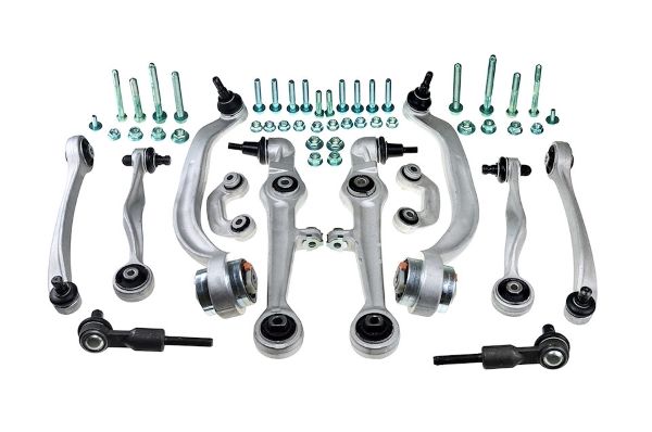 Set brate suspensie fata Audi A4 (8D), A6 (4B); Skoda Superb 1 (3U); VW Passat B5 (3B), diametru con 21mm, Aftermarket, 8D0498998 Set brate suspensie fata Audi A4 (8D), A6 (4B); Skoda Superb 1 (3U); VW Passat B5 (3B), diametru con 21mm, Aftermarket, 8D0498998