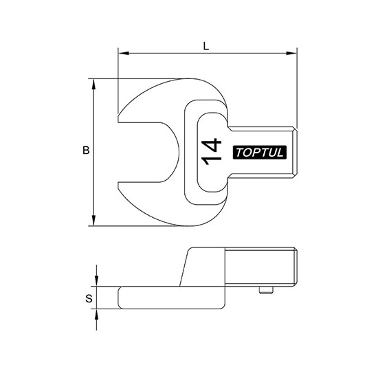 Cap cheie fixa 19mm