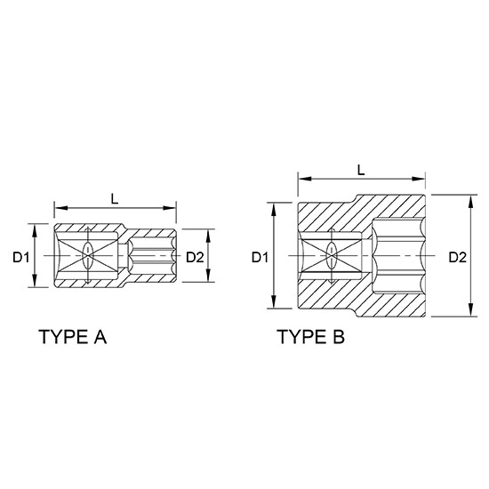 Capat cheie tubulara 1/4 13 mm