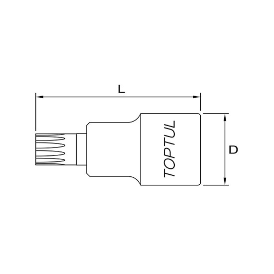 Capat cheie tubulara cu bit 12 colturi, M10