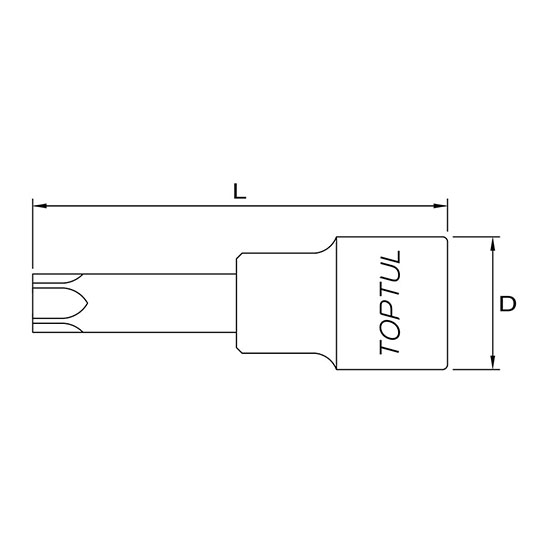 Tubulara bit torx, T70