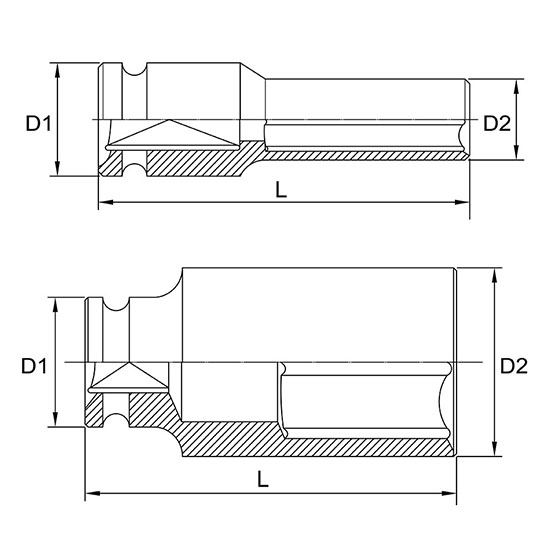 Tubulara impact 1/2 9mm