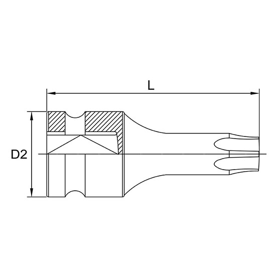 Bit impact 3/8 T27