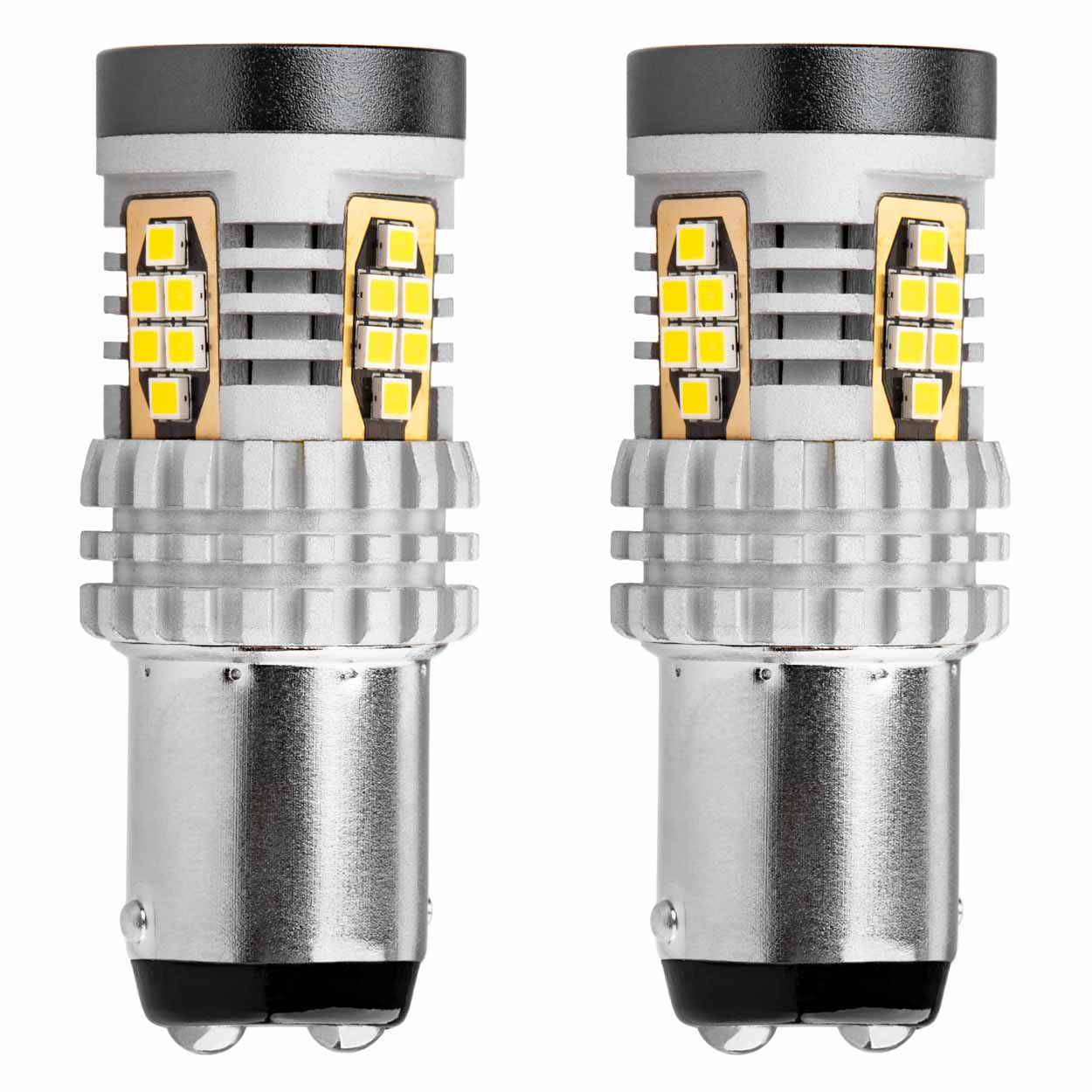 Bec stop frana AMIO LED Canbus BAY15D P21/5W alb 12V/24V, 3020 24SMD 1157, set 2 buc