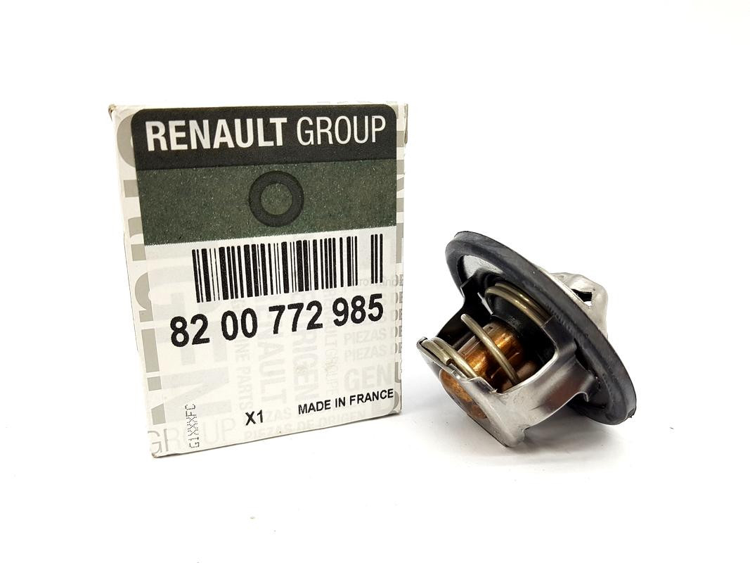 Termostat lichid racire Citroen C2 (JM); Dacia Logan 1 (LS), Sandero 1 (SD), Duster, Logan 2; Nissan Primastar; Opel Vivaro (X83); Renault Laguna 1 (B56), Kangoo 1 (KC), Laguna 2 (BG), Trafic 2 (JL), Kangoo 2 (KW), 1.4, 1.6, 2.0, Original, 8200772985