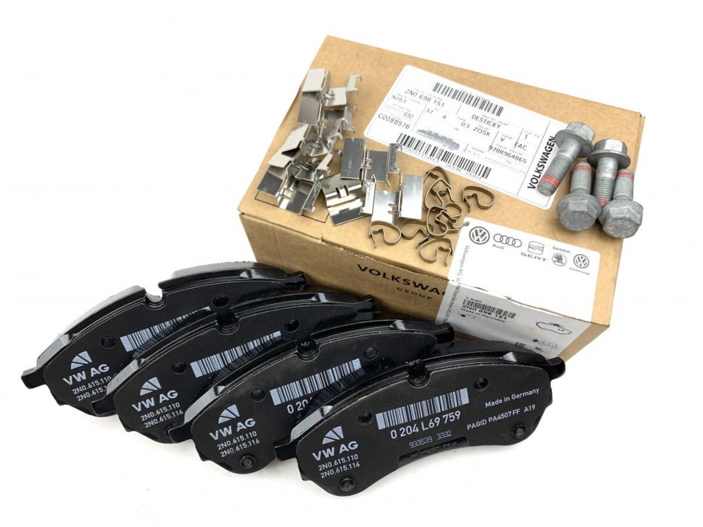 Set placute frana spate MAN TGE 2016-; VW Crafter (SY) 2017-, Original, 2N0698151