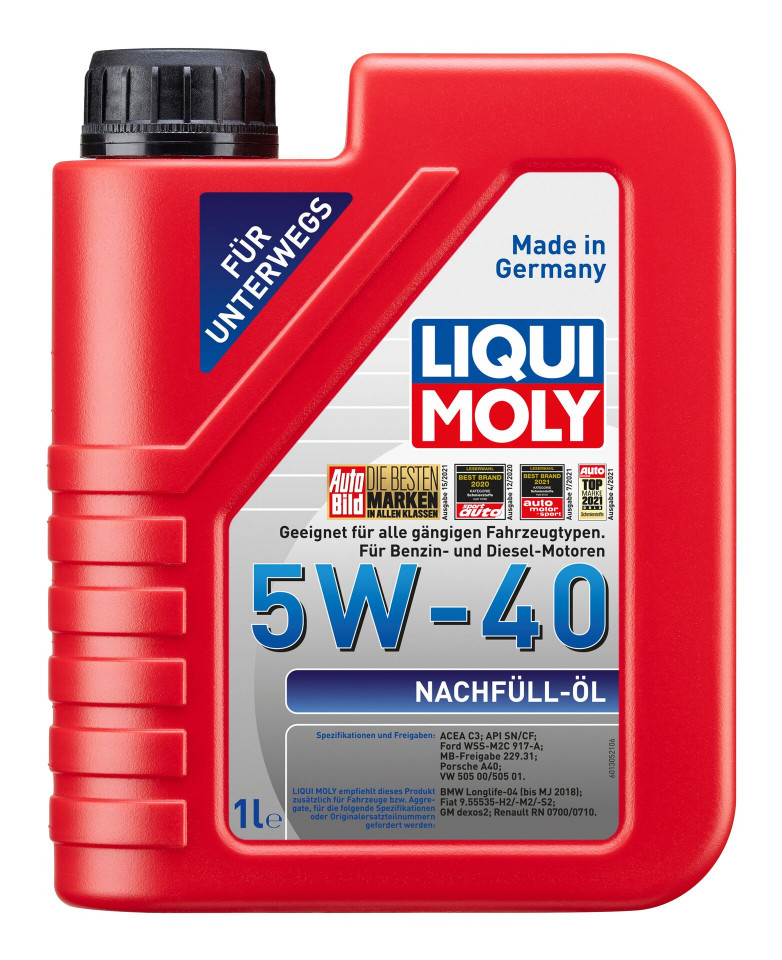 Ulei motor Liqui Moly completare 5W40, 1 l