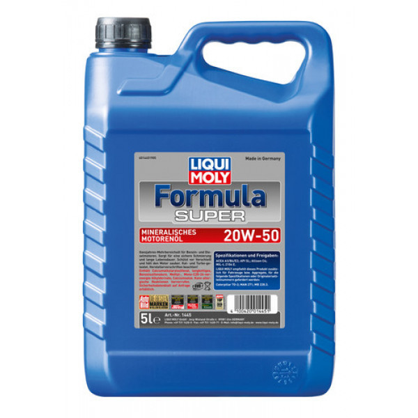 Ulei motor Liqui Moly Formula Super 20W50, 5 l