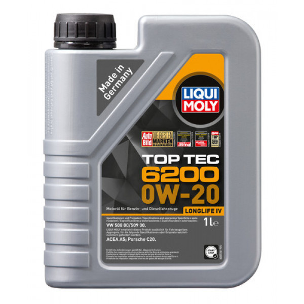 Ulei motor Liqui Moly Top Tec 6200 LL lV 0W20, 1 l