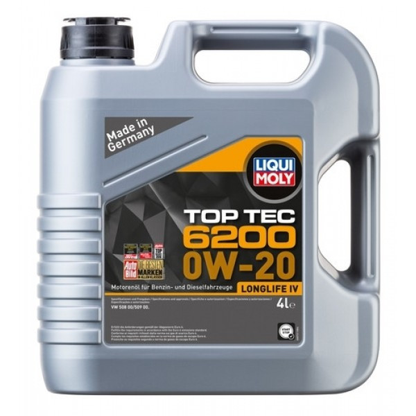 Ulei motor Liqui Moly Top Tec 6200 LL lV 0W20, 4 l