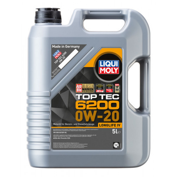 Ulei motor Liqui Moly Top Tec 6200 LL lV 0W20, 5 l