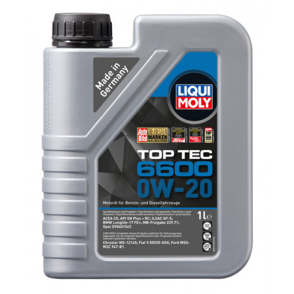 Ulei motor Liqui Moly Top Tec 6600 0W20, 1 l