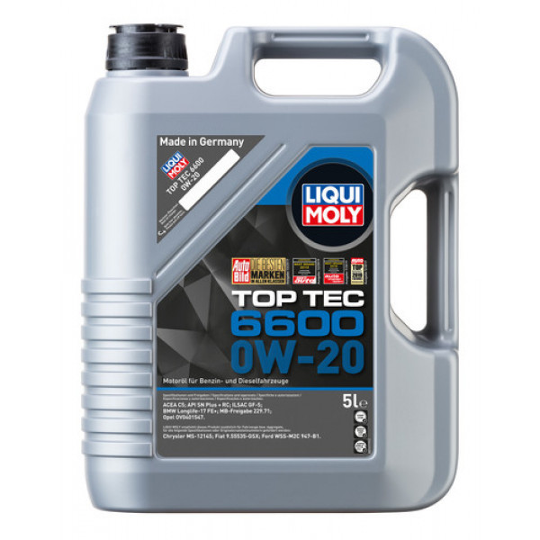 Ulei motor Liqui Moly Top Tec 6600 0W20, 5 l