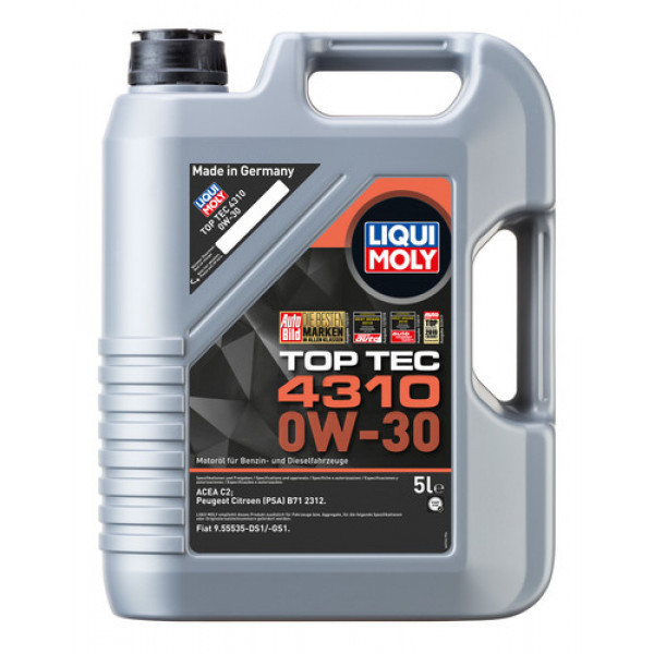 Ulei motor Liqui Moly Top Tec 4310 0W30, 5 l