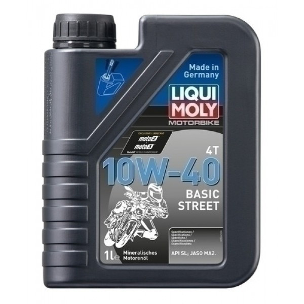 Ulei motor Liqui Moly Motorbike 4T 10W40 Basic Street, 1 l