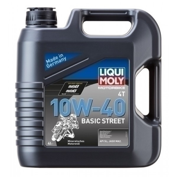 Ulei motor Liqui Moly Motorbike 4T 10W40 Basic Street, 4 l